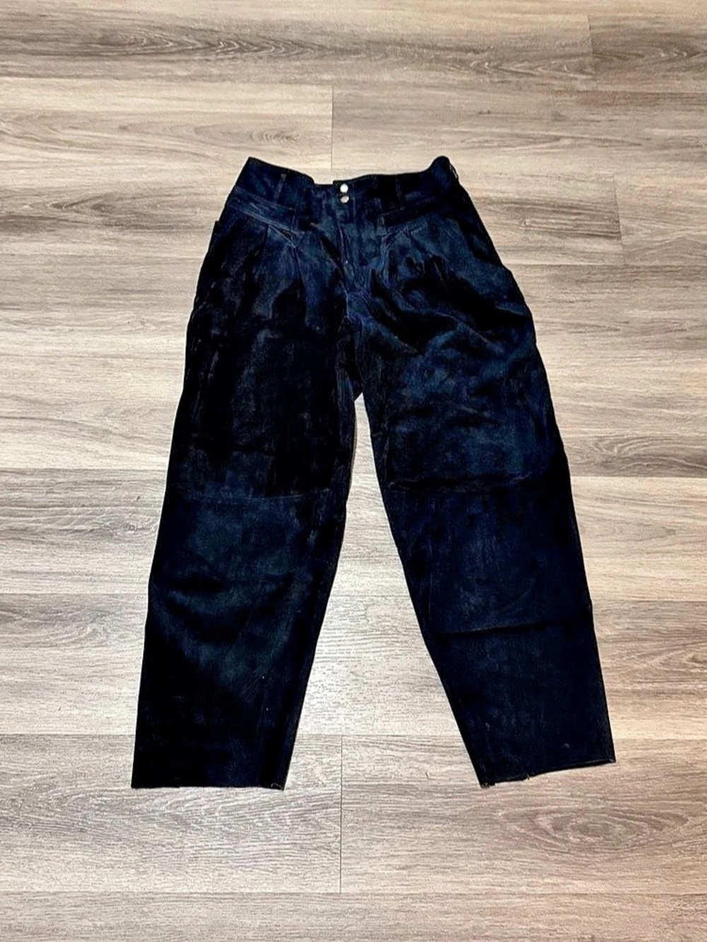 WeatherWise by McKlein Suede Trousers in Black Size Medium